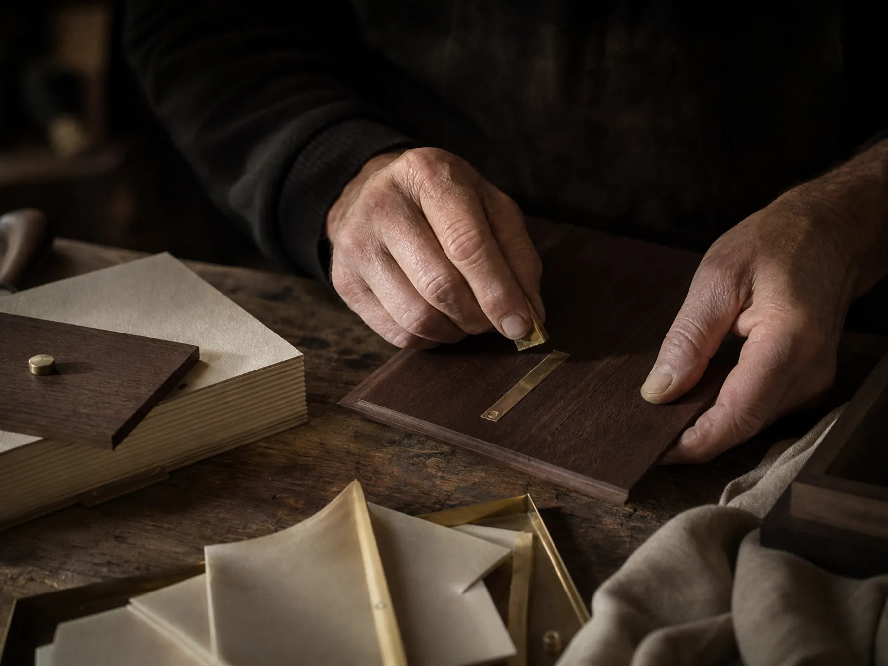Calligraphy master applies a confident brushstroke in ink