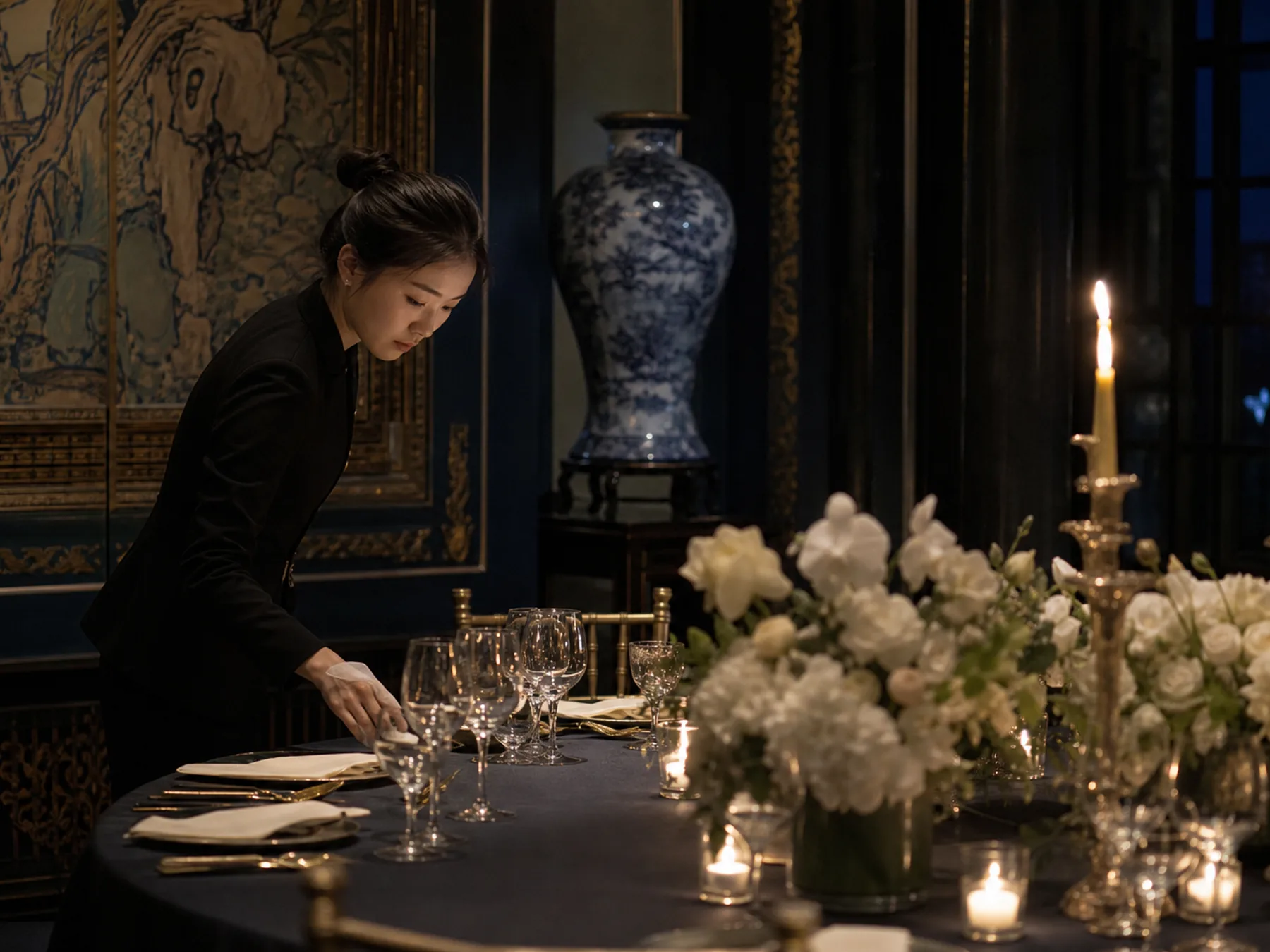 Closed gala evening concept