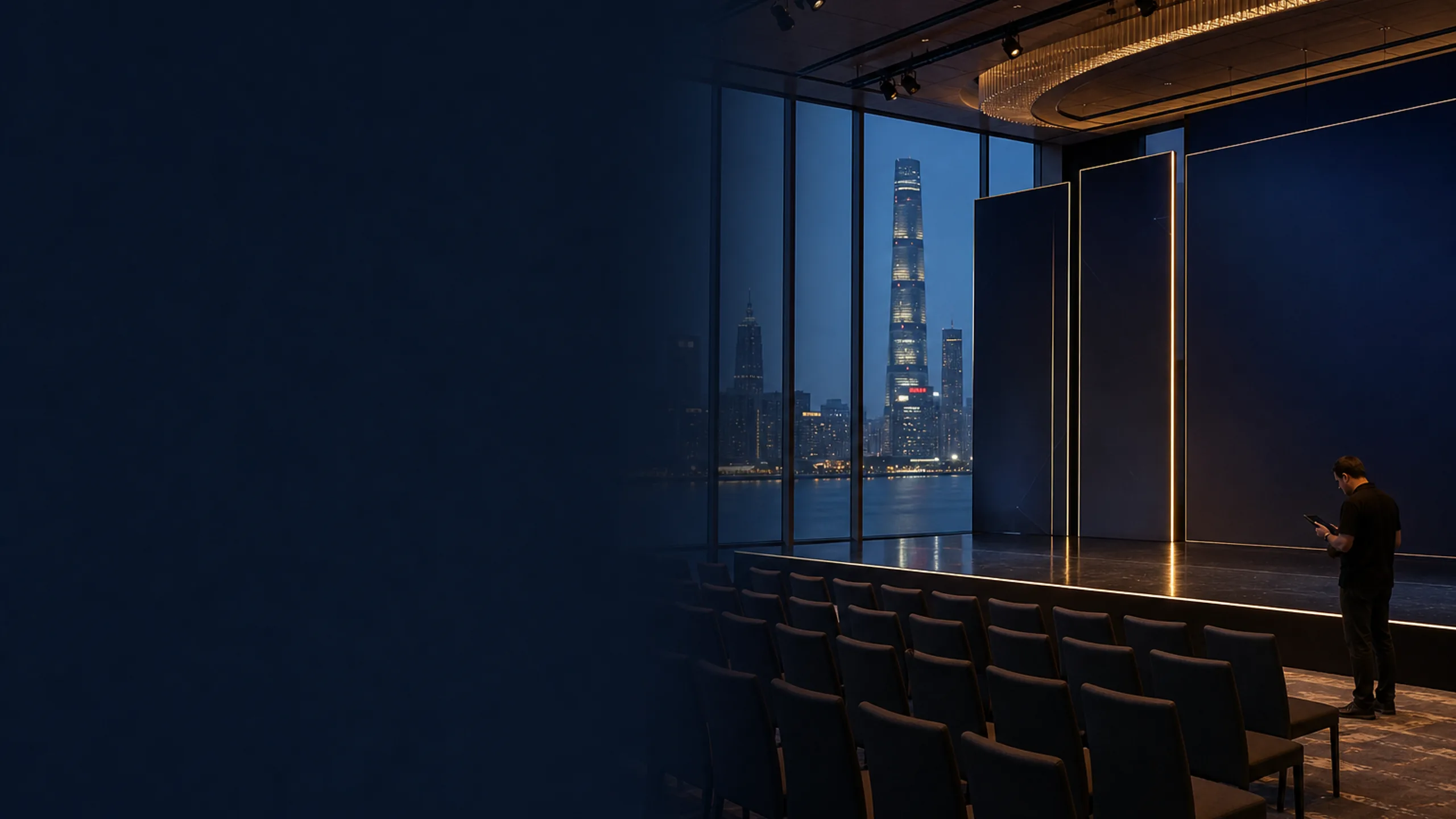 International conference stage in Shanghai