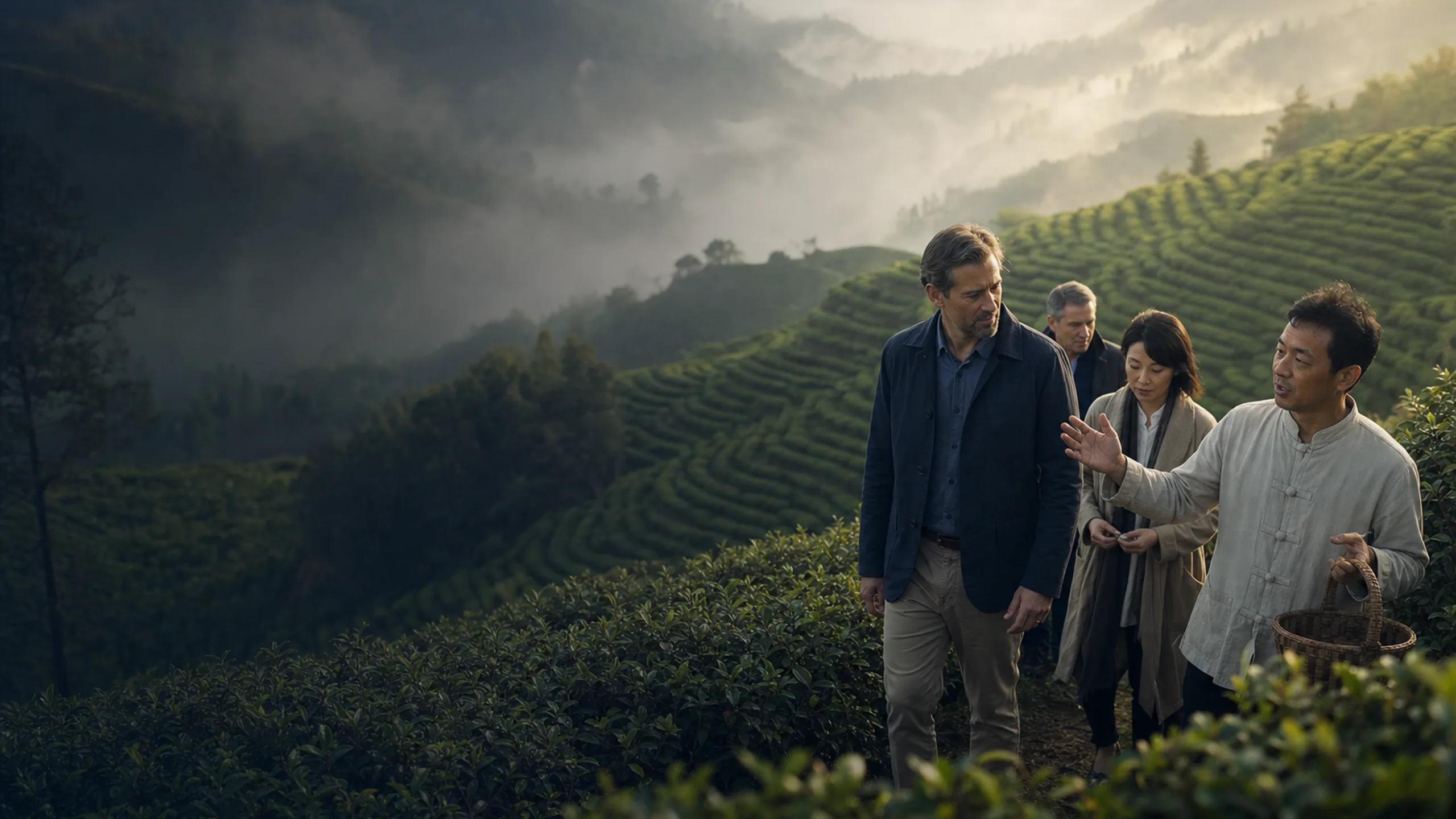 Private route through Yunnan tea mountains