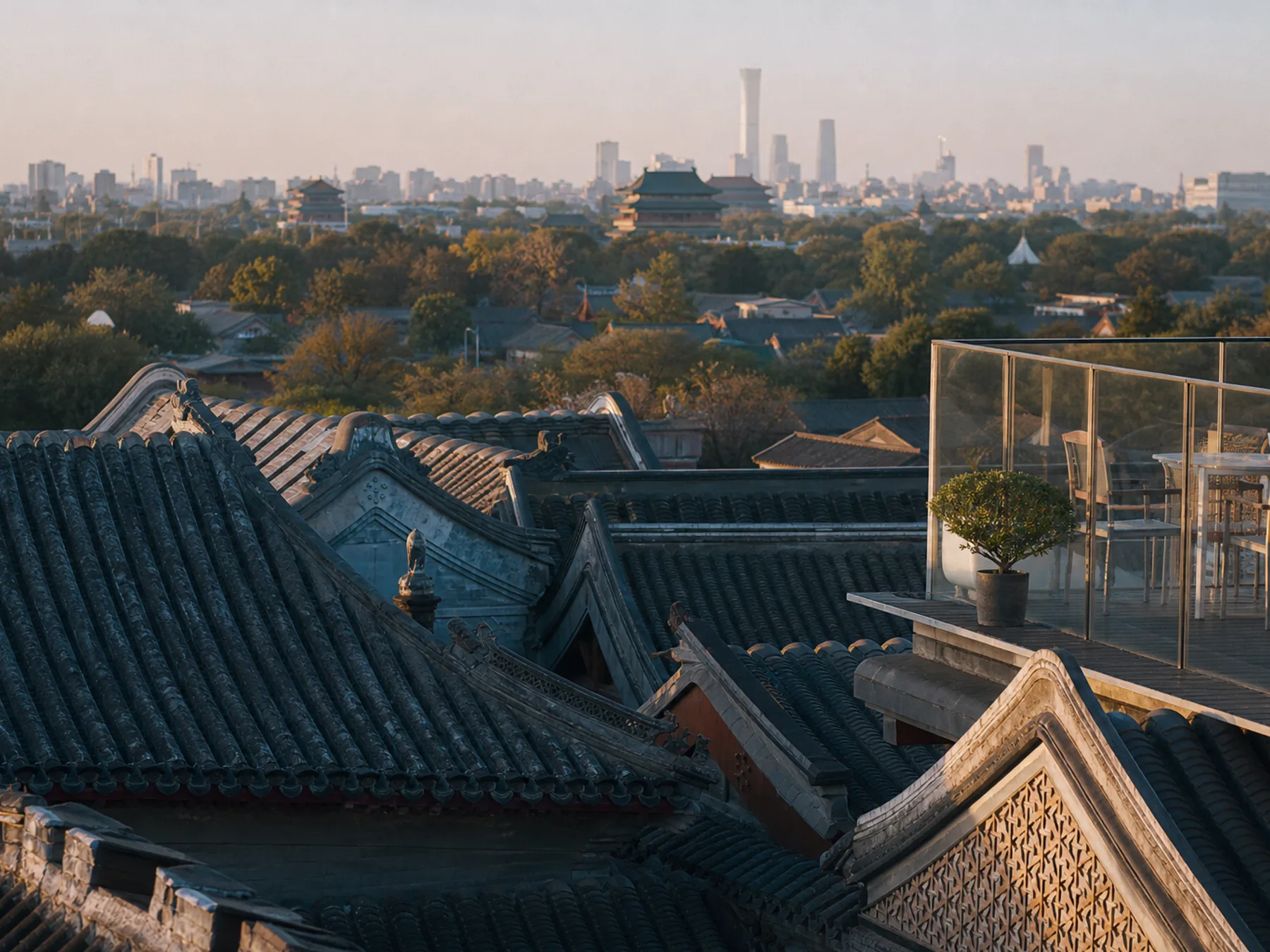 First visual context: 24 business hours in Beijing: one district, one day logic