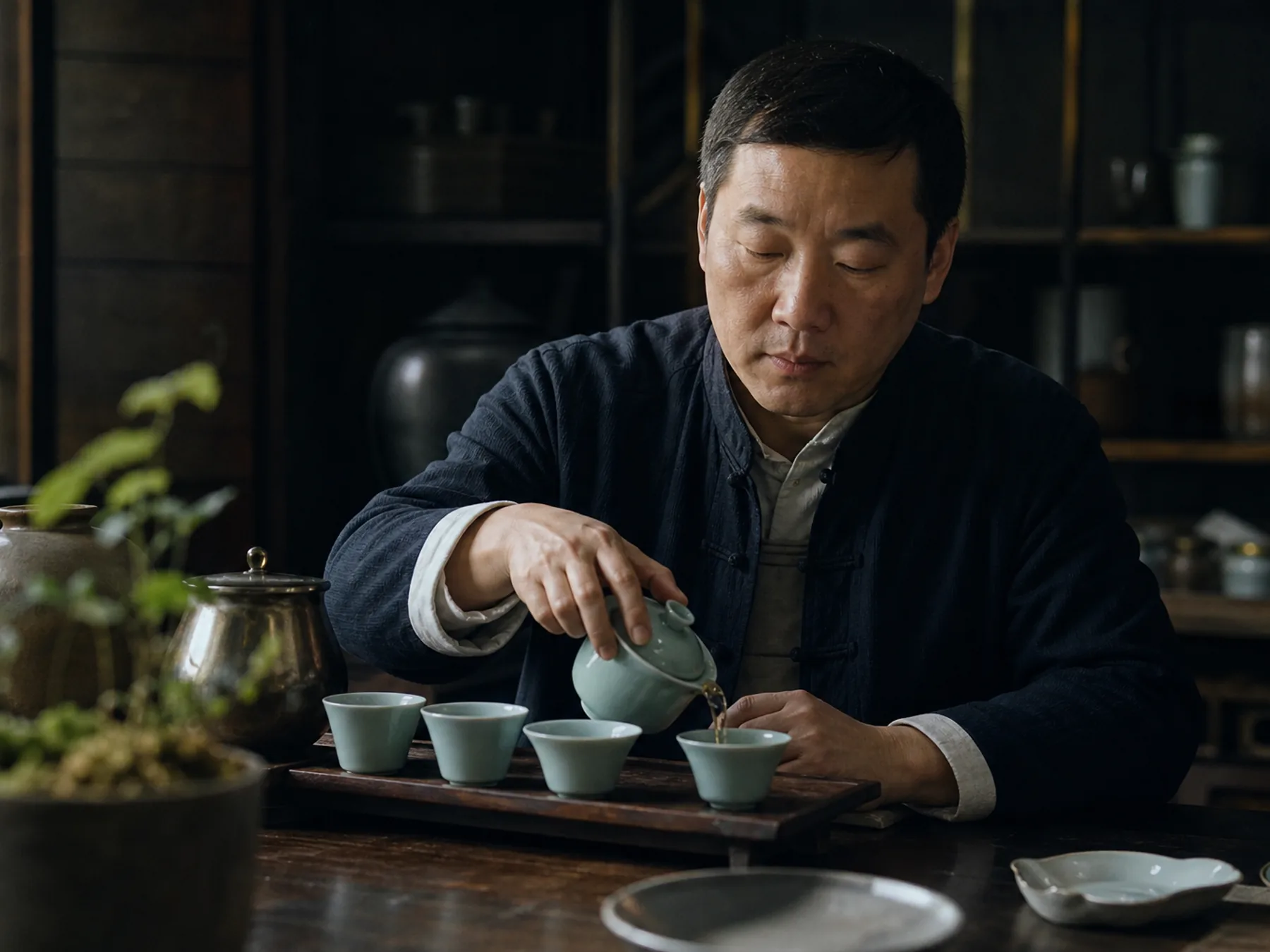 First visual context: Tea ceremony in a business programmeme: when it fits