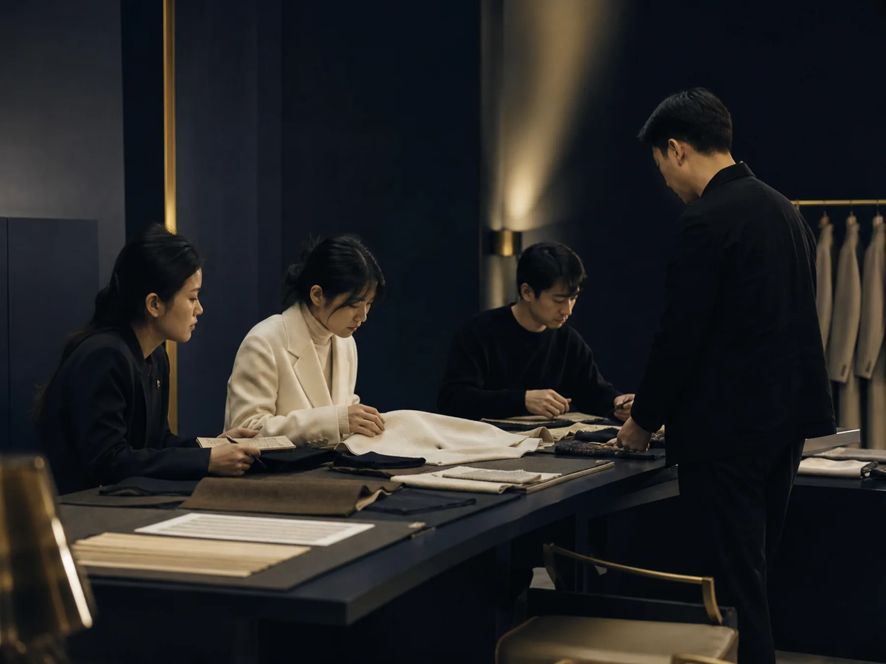 Fashion brand exhibition architecture: production detail