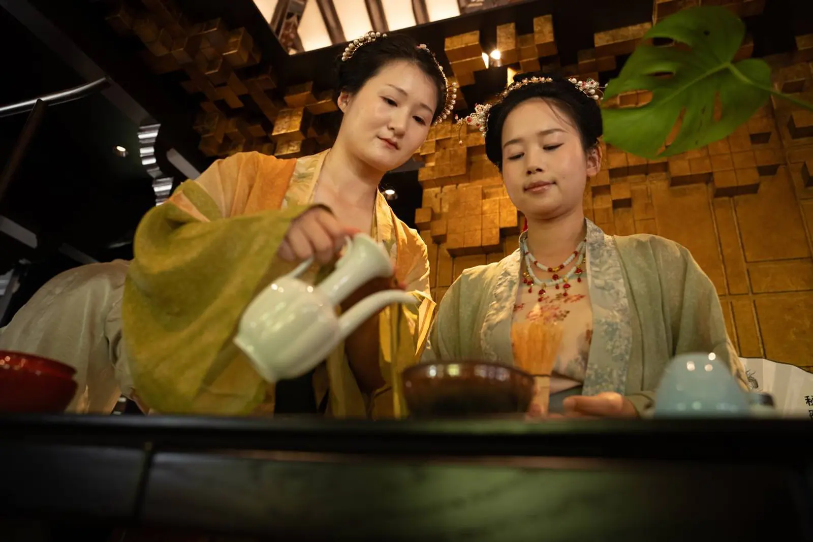 Tea ceremony within the hospitality programme